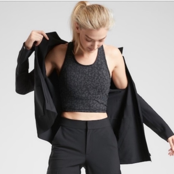 NWT, Athleta Reflective Cheetah Print Crop Top - Picture 5 of 6